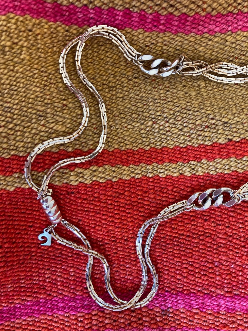 Multi-Strand Gold Chainlink Necklace - Picture 2 of 5